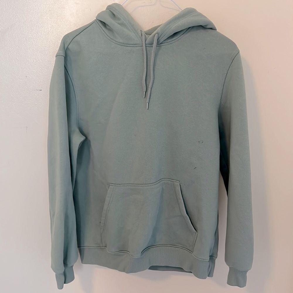H&M Mens Medium Relaxed Fit Green Sweatshirt